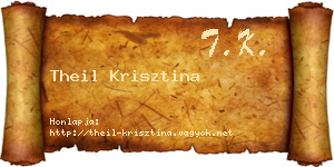 Theil Krisztina névjegykártya